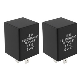 Briny River Pack of 2 EP27 Indicator Relay 5-Pin Automatic Electronic LED Flasher Relay Compatible with Ford F-250 F-350 F-450