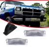 JDMTECH Clear Front Parking Turn Signal Light Housings Kit For