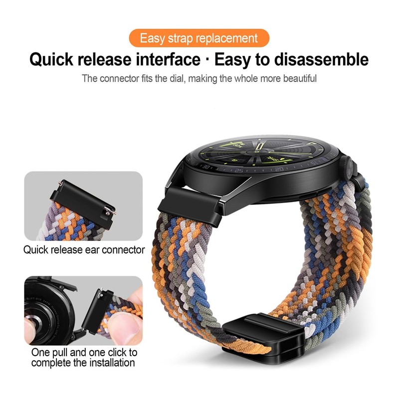 GIOPUEY Strap Compatible with CMF Watch Pro, Flexible Nylon Braided