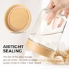 HIGLASTO Glass Jars For Overnight Oats, 16oz Food Storage Containers