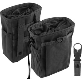 NewBEP Climbing Chalk Bag with Grommets Perfect pocket design for climbing, gymnastics, gym pouches, crossfit and weight lifting (Black)