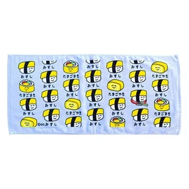 Okutani Corporation Oekaki Series Face Towel, Sushi Egg, 100% Cotton