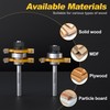REKCKRUL 2 PCS Professional Tongue and Groove Router Bit Set,