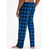 DEVOPS 2 Pack Men's Buffalo Plaid Plush Fleece Pajama Pants