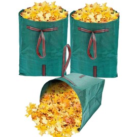 72 Gallon Leaf Collector,3-Pack Yard Waste Leaf Bags,Large Dustpan-Type Lawn Bags, Leaf Bags for Yard Debris,Grass Clippings,Collapsible Trash Can for Parties,Laundry,Camping