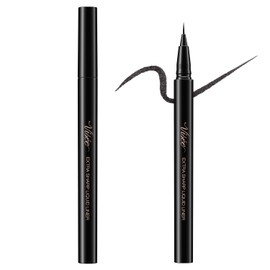 Visee (ヴィセ) Extra Sharp Liquid Liner BK001 Black 0.4mL Liquid Eyeliner, Black, Smudge-proof, Ultra-fine 0.01mm