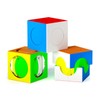Tropibed Speed Cube Set, [Pack of 3] Sticker-Free Rubik's Cube