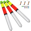 QualyQualy Fishing Floats, Weighted Catfish Pole Floats, High Visibility Wood