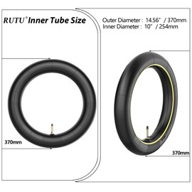 RUTU 3.00-10 2.75/3.00-10 2.50x10 Inner Tube with TR4 Straight Valve Stem for CRF50 CT 70 EZ 90 Cub KLX DRZ 110 Dirt Pit Bike Chinese Dirt Pit Bike 50cc 70cc 90cc 110cc 125cc 2 Pack
