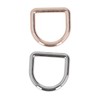 120Pcs Metal D Rings Seamless Interface Strong Load Bearing Gold
