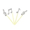12 x Silver Music Note Cupcake Toppers, Birthday Cupcake Toppers,