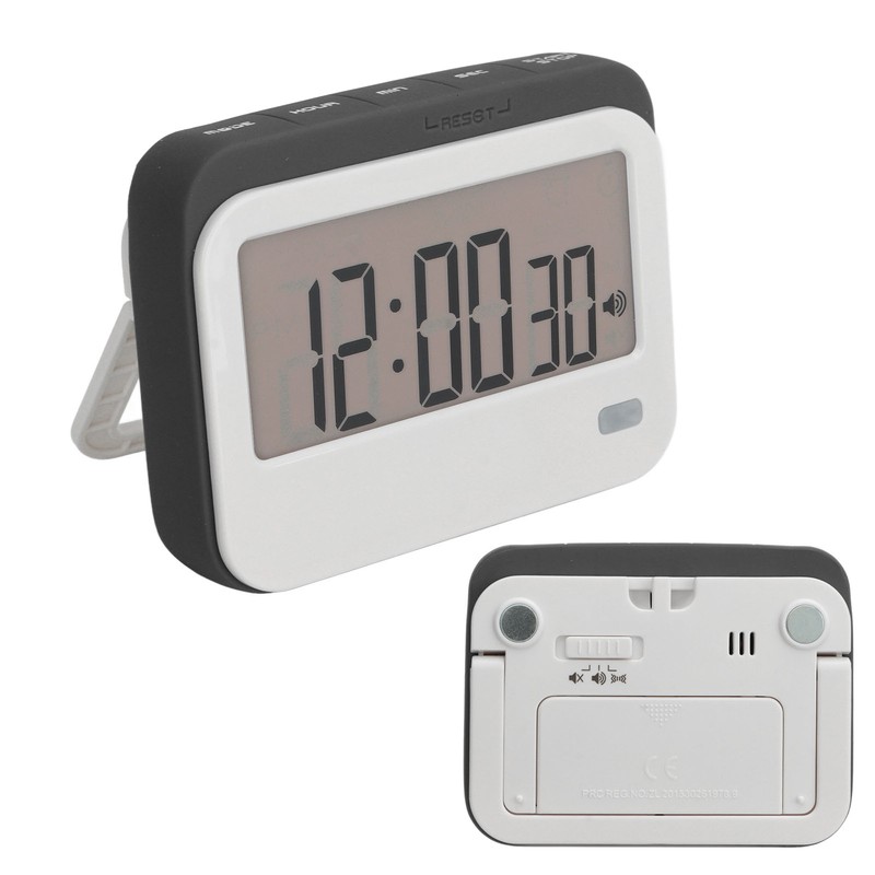 Large Digits Digital Timer Alarm Clock Mute Small Digital Kitchen