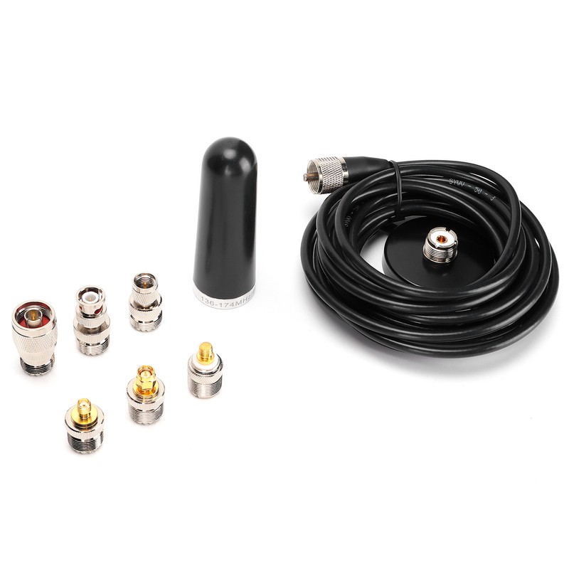 Mini Car Antenna Dual Frequency Antenna Accessories with 5m Feeder