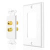 TNP 2 Pack Home Theater Speaker Wall Plate Outlet -