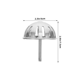 iplusmile Stainless Steel Urinal Strainer, Commercial Bathroom Washout Urinal With Top Spud Filter Funnel Accessories