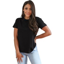 Movemama Nursing T-Shirt with Invisible Zipper, Soft and Comfortable Colorblock Breastfeeding Top (US, Alpha, X-Large, Regular, Regular, Blue/Gray)