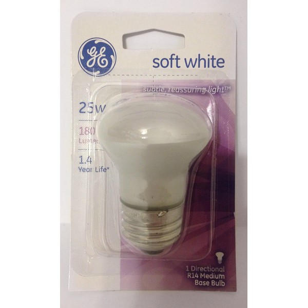 GE 25-Watt Soft White R14 Indoor Spotlight Bulb