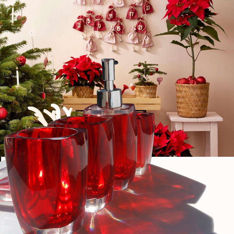 5 Piece Bathroom Accessory Set Resin Soap Dish, Soap Dispenser,