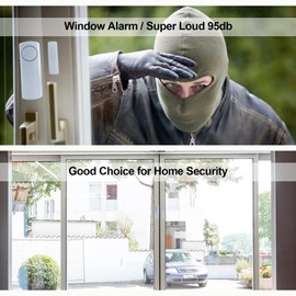 Door Window Alarm, 90DB Door Alarms for Kids Safety, Door Window Burglar Alarm-Window Pool Alarms for Home