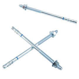 HROMIGRY 1/2" x 10" Concrete Anchors (12 Pack) 1/2 inch Wedge Anchors Bolts Zinc Plated