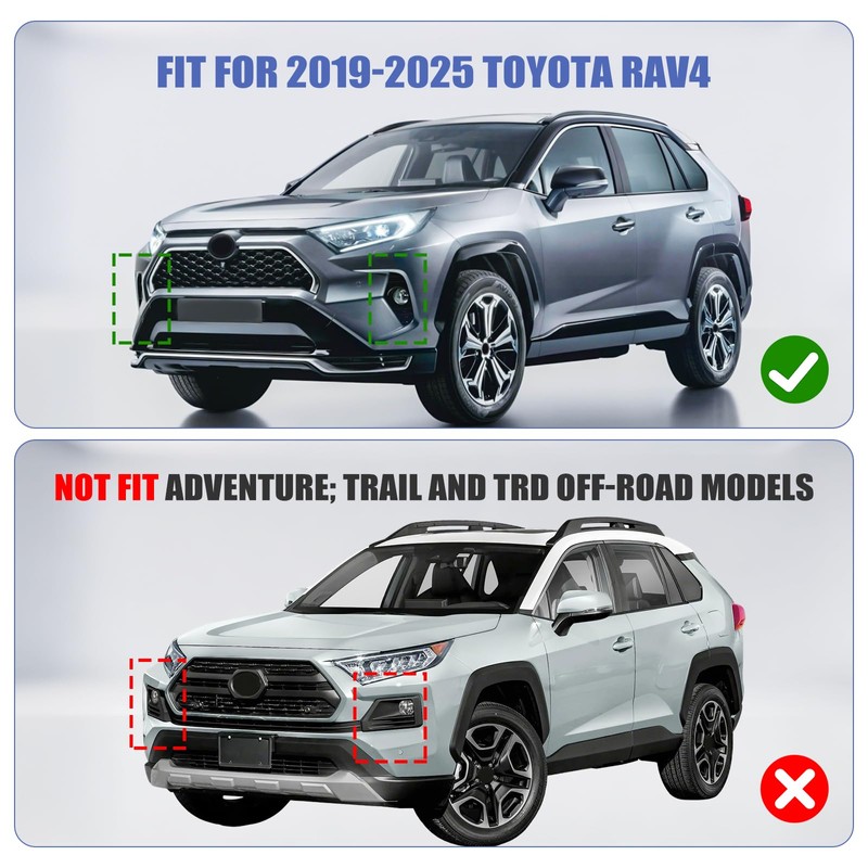 Fog Lights for Toyota RAV4 2019-2025 OEM Style Fog Lamps(Not