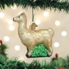 OLD WORLD CHRISTMAS LLAMA GLASS CHRISTMAS ORNAMENT 12284