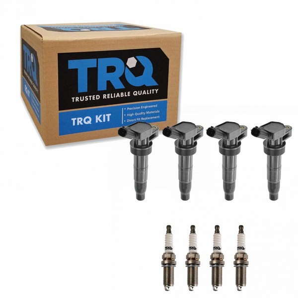 TRQ TRQ Ignition Kit Ignition Coil Spark Plugs Compatible with
