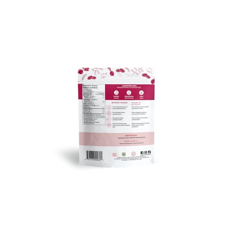 Organic Traditions Beet Root Powder Vegan Beetroot Supplement Non-GMO Organic