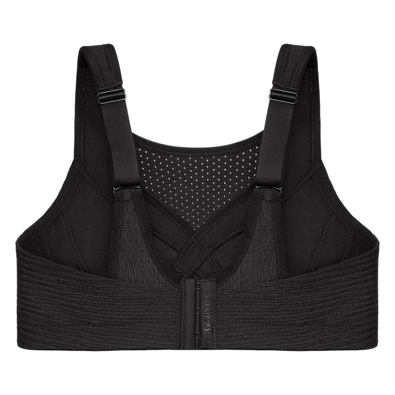 Glamorise Women's Sports Bra, Uniform black