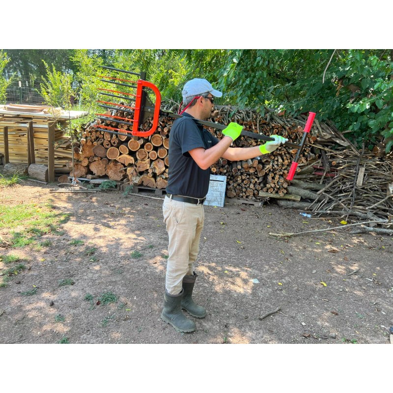 AGRICAS Broadfork for Gardening - Portable and Ergonomic 6+5 Sharp
