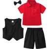A&J DESIGN Toddler Suit for Boys Valentines Easter Wedding Gentleman