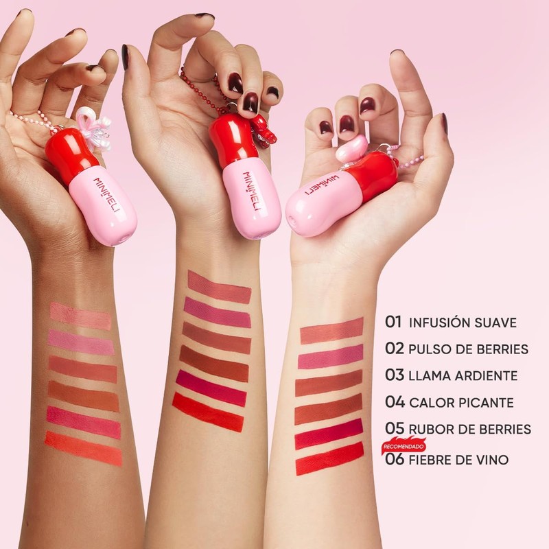 Minimeli Lip Tint con Cadena 24h Mate – Fiebre de