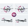 RC Glider Plane Lightweight Flexible Remote Control Airplane with LED