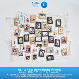 Ecooe photo hanging wall decoration, collage fishing net, photo rope for creative and beautiful decoration, DIY picture frame, wall decoration