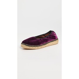 Naguisa Women's Allium Espadrille Flats, Eggplant Velvet, Purple, 10 Medium US