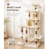 LIKISAK Cat Tower, 71 Inch Heavy Duty Cat Tree for