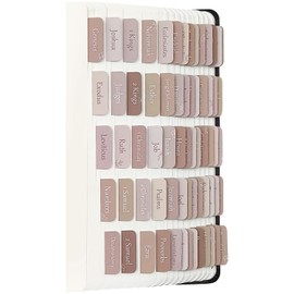 ZIEYOMI- Bible Tabs, Bible Study Journaling Supplies, Large Print Bible Tabs for Women and Men, 66 Bible Index Tabs Old and New Testament, Bible Accessories, Include 14 Blank Bible BookTabs - Brown