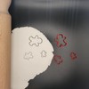 Mini/Tiny Gingerbread Man Set of 3 Value Fondant Cutter 1.5CM