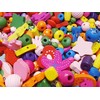 85 Pieces Wooden Beads Set, Mixed Motifs and Colours, Bead
