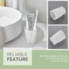 Bathroom Rinsing Cup, Angle Simple Frosted Glass Tumbler Cup, Toothbrush