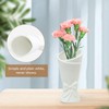 Ceramic Vase, Modern Simple White Decorative Flowers Vase, 22cm Height