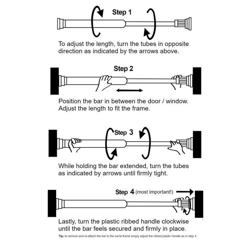 Roe & Moe Telescoping Window Security Guard Bars Prevent Forced