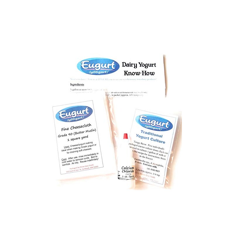 Greek Traditional Yogurt Kit (basic) - w/cheesecloth and 1 oz.