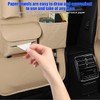 TNAIYH Car Backseat Organizer, 2PCS Leather Woven Multipurpose Vehicle Seat