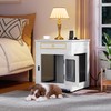 DWVO Dog Kennel Furniture with Dual USB Charger, Dog Crate