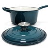 Davnjcka Enameled Cast Iron Saucepan, Non Stick Sauce Pan with
