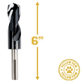 1 Inch Drill Bit for Metal - Industrial Grade M35 Cobalt Titanium Aluminum Nitrite - 1" Diameter & Total Length of 6" with Working Length of 3" Easily Drill Into Metal, Steel, & Aluminum