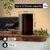 JCASE Stash Jar Kräuterglas 2x 100ml Vorratsglas UV-Schutz luftdichte Aufbewahrung