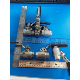 SFV Flow Controls 1/4" Ball Valve Full Port 1000 WOG CF8M Stainless Steel FNPT SVF BEV 6666RTSE