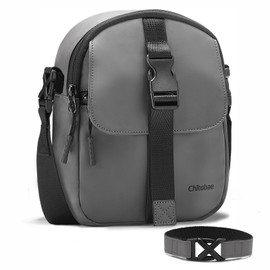 chitobae Lightweight Crossbody Bags for Women,Waterproof Anti-thief Handbags,Shoulder Purse for Travel Shopping(Gray)